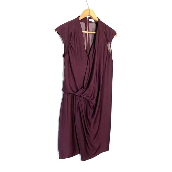 Helmut Lang | Purple Silk Dress - Picture 2 of 11